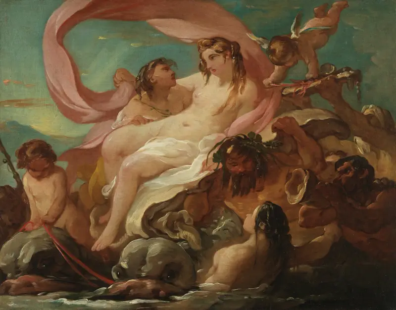 Venus Emerging from the Sea av Joseph-Marie Vien
