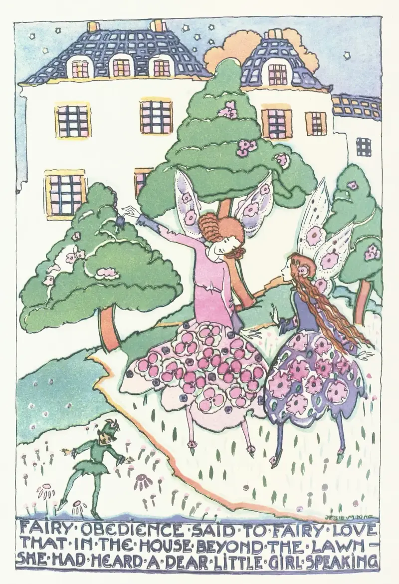 Mammas godnattsagobok, plansch 16 av Jessie Marion King