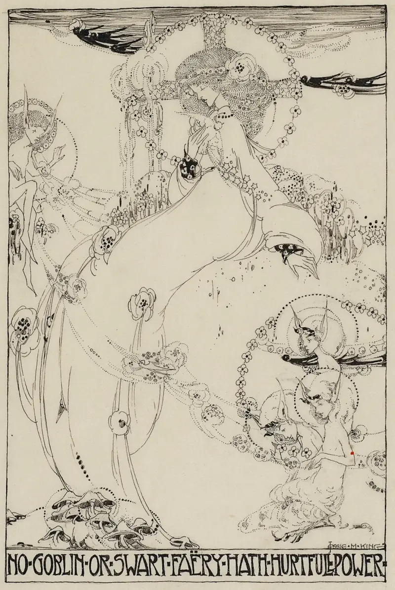 No Goblin or Swart Faëry Hath Hurtfull Power av Jessie Marion King