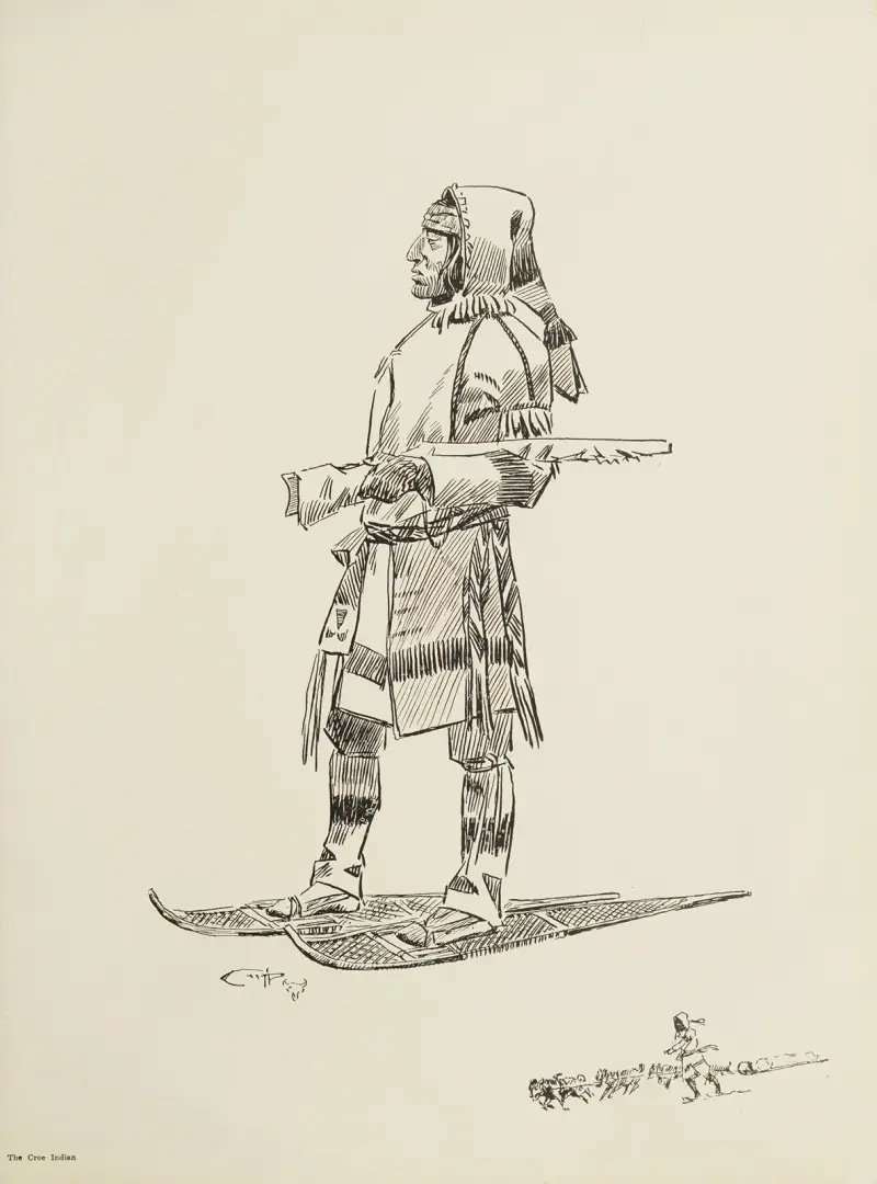 Der Cree-Indianer von Charles Marion Russell