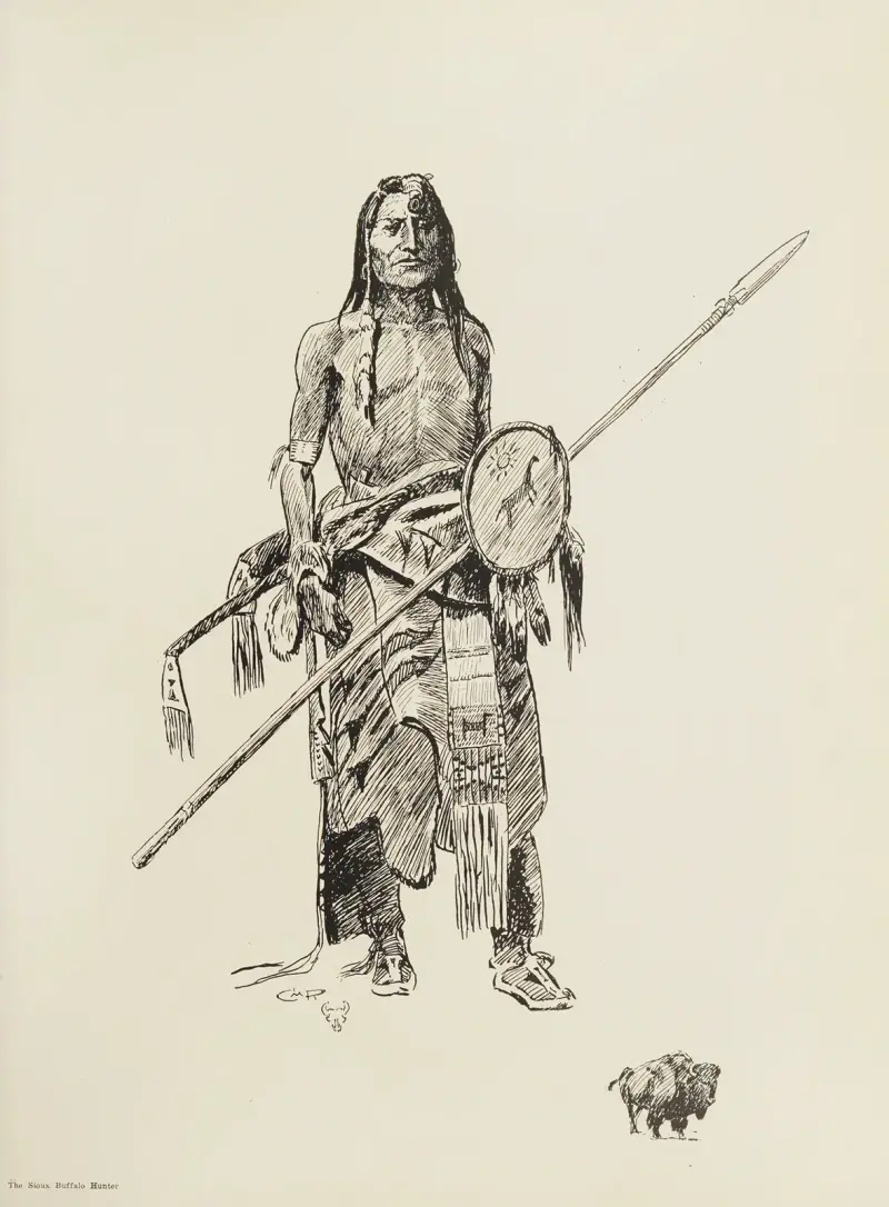 The Sioux Buffalo Hunter av Charles Marion Russell