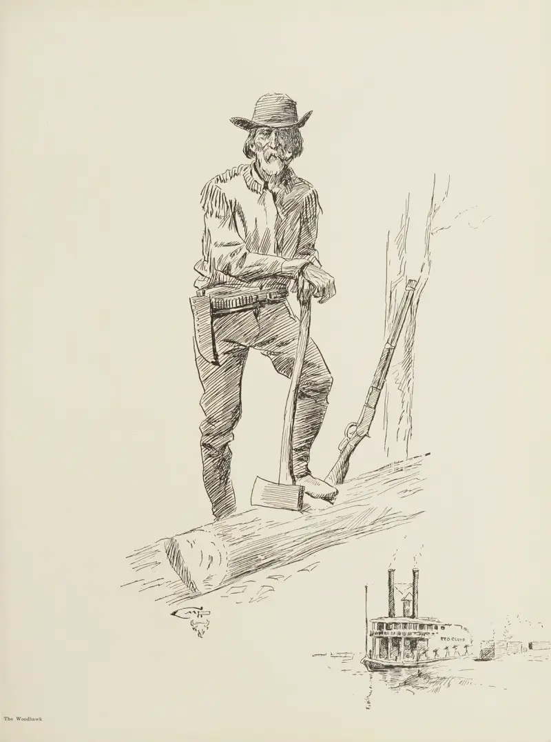 Der Holzfäller von Charles Marion Russell