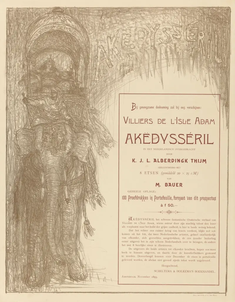 Plakat für Akëdysséril von Marius Bauer