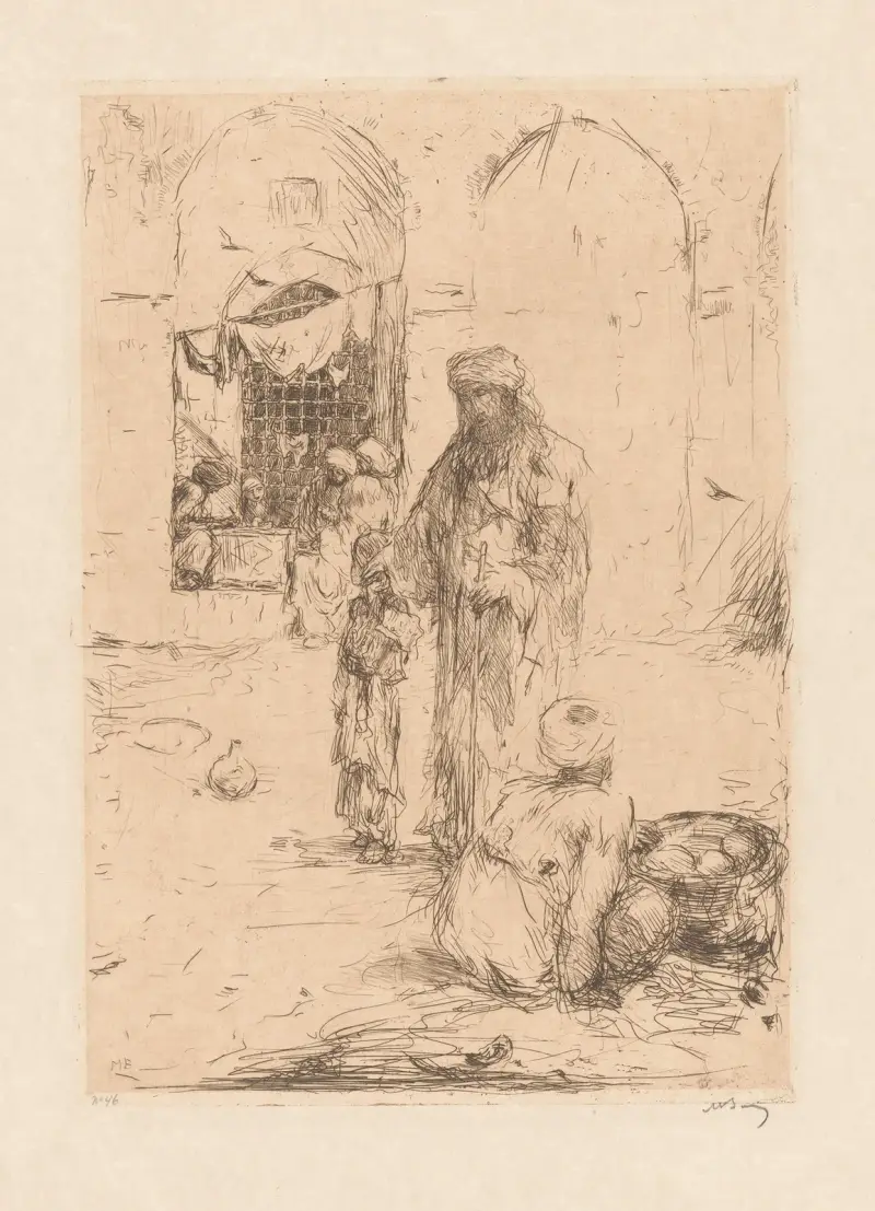 Blinder Bettler von Marius Bauer