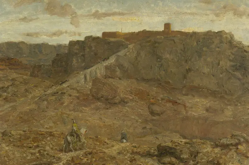 Górski pejzaż w Egipcie, Marius Bauer