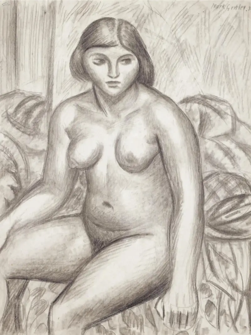 Female nude von Mark Gertler