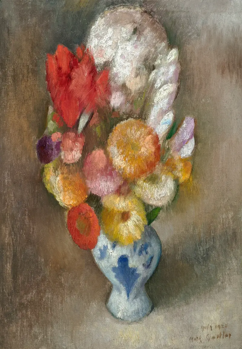 Flowers in a Vase av Mark Gertler