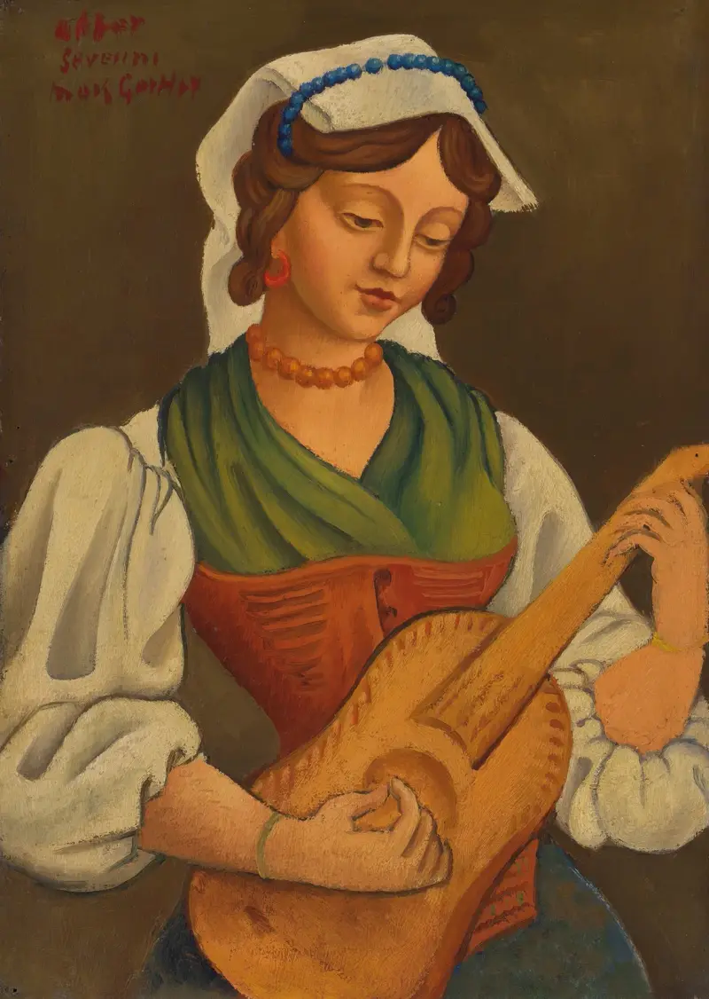 Dziewczyna z mandoliną (według Gino Severiniego), Mark Gertler