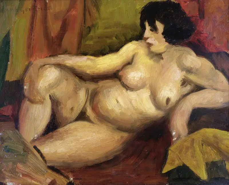 Ležící akt, 1922, Mark Gertler