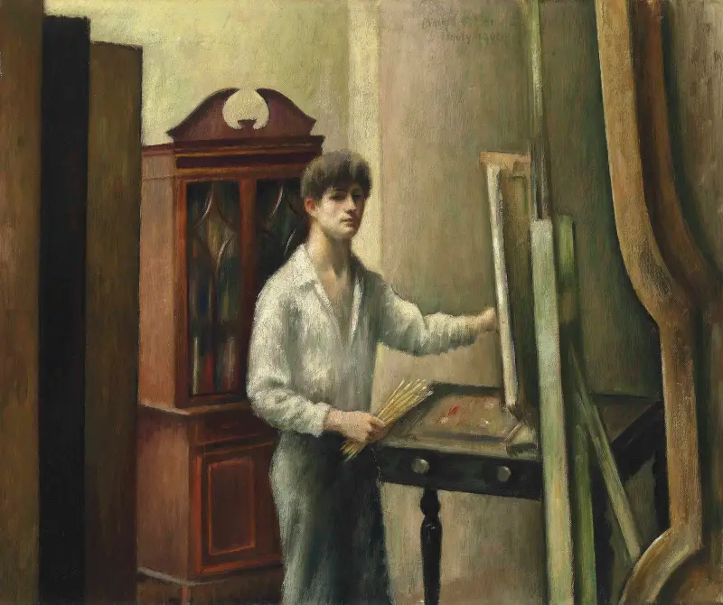 The Artist in his Studio av Mark Gertler