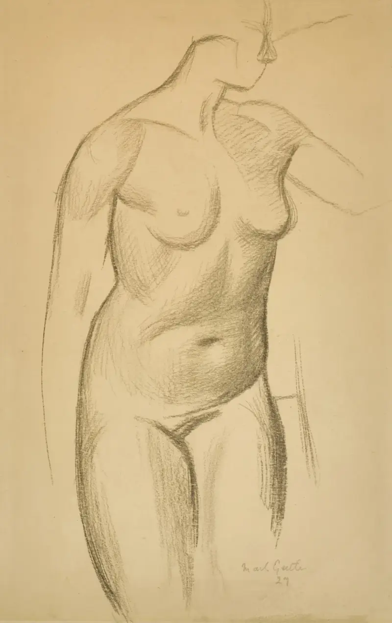 Bez názvu (Studie ženského aktu), Mark Gertler