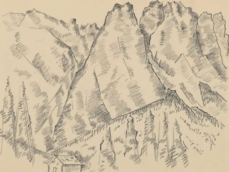Alpspitze Mittenwald Road von Marsden Hartley