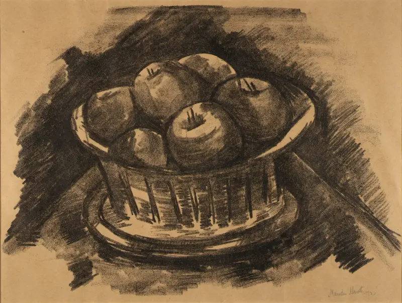 Jablka v košíku, Marsden Hartley