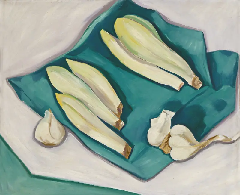 Knoblauch und Endivie von Marsden Hartley