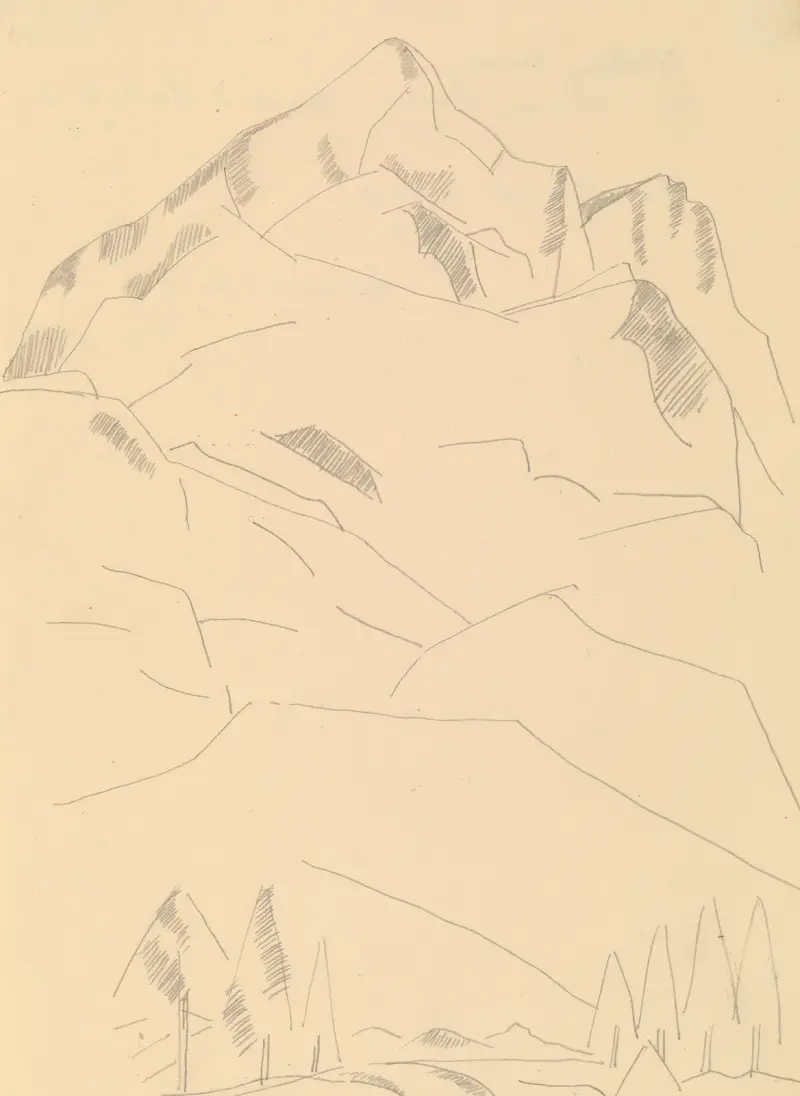 Garmisch-Partenkirchen [Gipfel in den Bayerischen Alpen] von Marsden Hartley