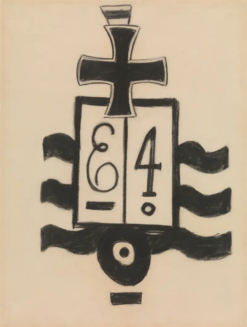 Militärische Symbole 3 von Marsden Hartley