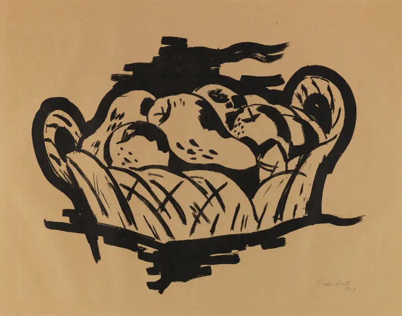Hruška v koši, Marsden Hartley