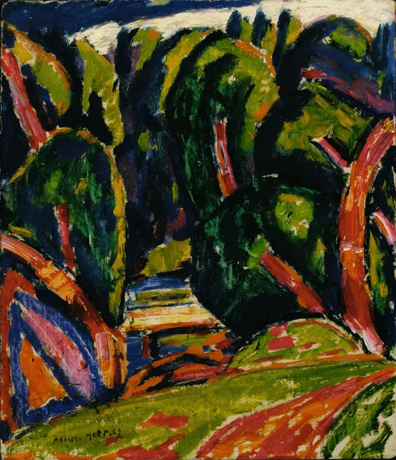 Rudý strom, Marsden Hartley
