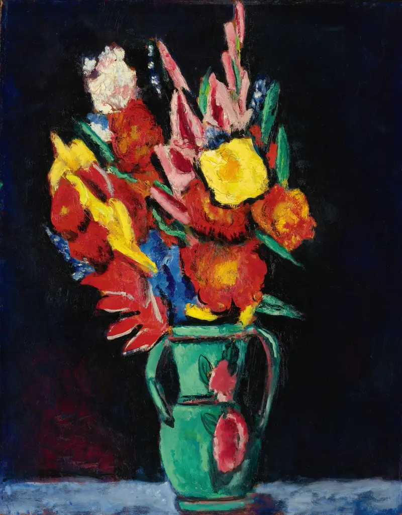 Still Life With Flowers av Marsden Hartley