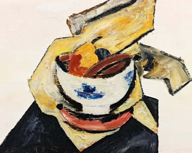 Still Life With White Bowl av Marsden Hartley