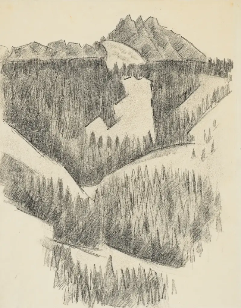 Ohne Titel (Bergmotiv in Bayern) von Marsden Hartley