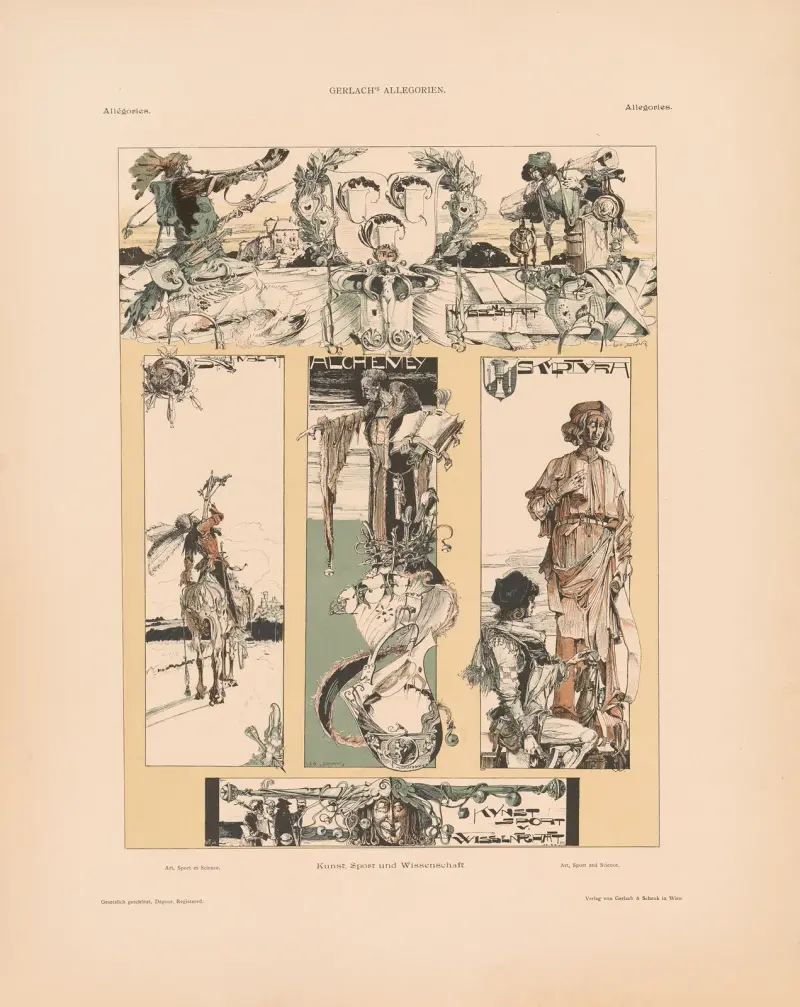 Allegorien, neue Folge Pl.070 av Martin Gerlach