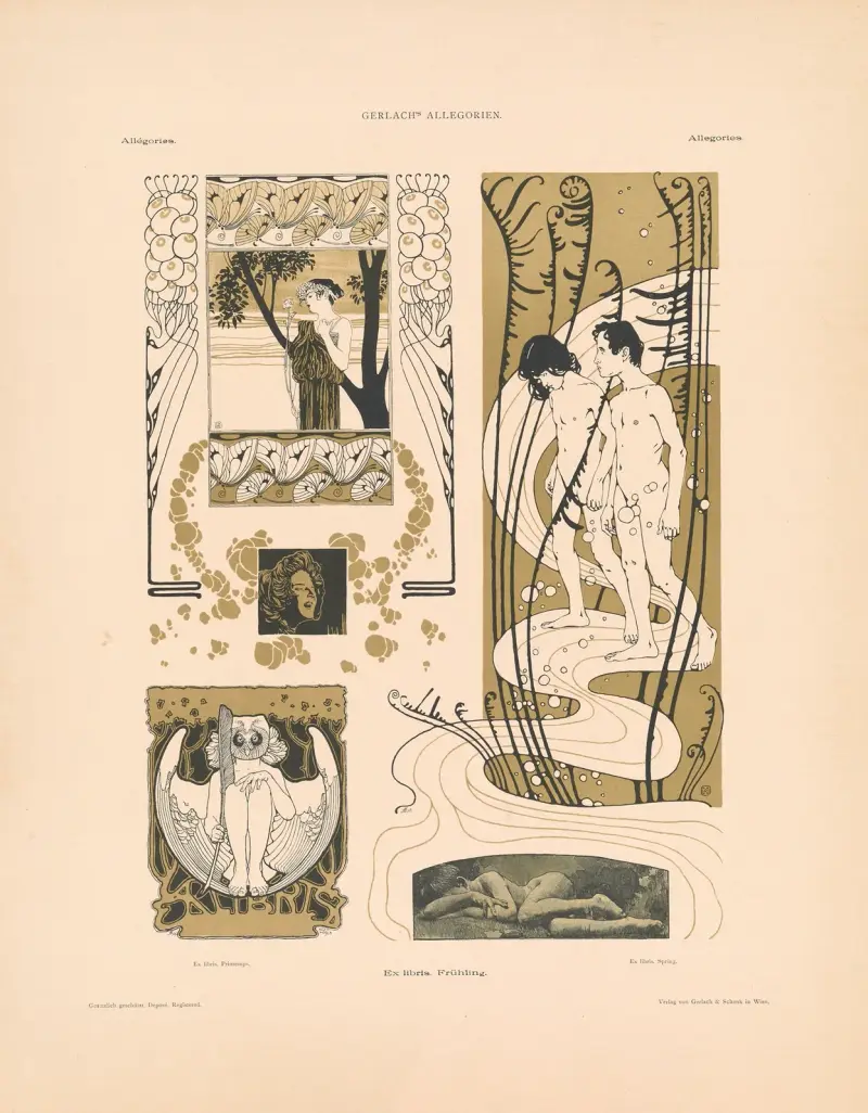 Allegorien, neue Folge, Tafel 90 von Martin Gerlach