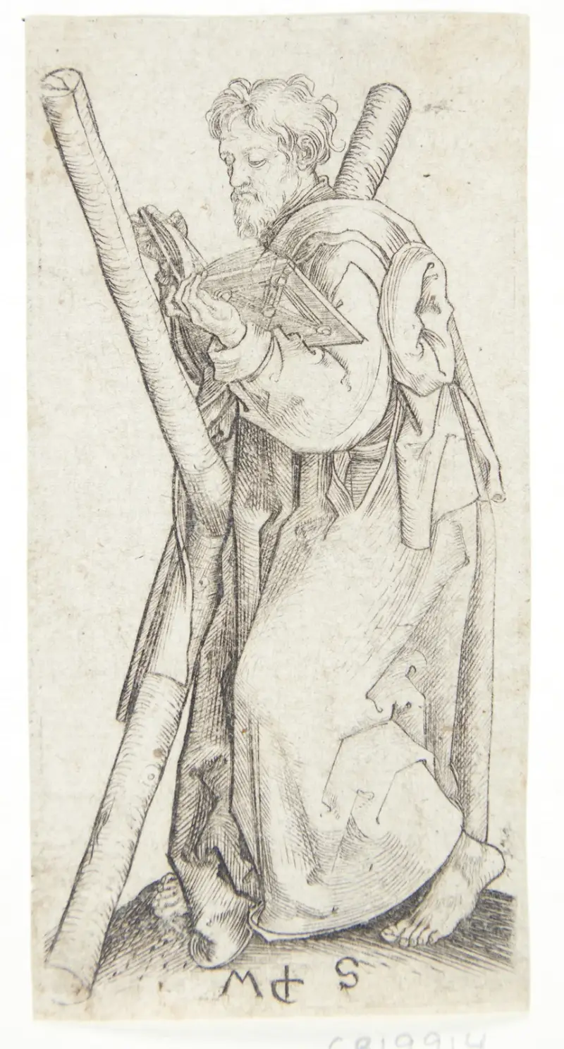 Der Apostel Andreas von Martin Schongauer