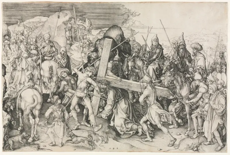 Kristus nesoucí kříž, 1475, Martin Schongauer