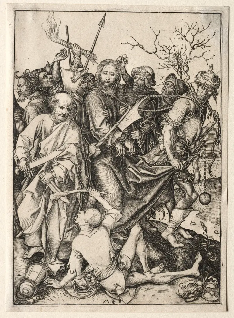 Gefangennahme Christi von Martin Schongauer