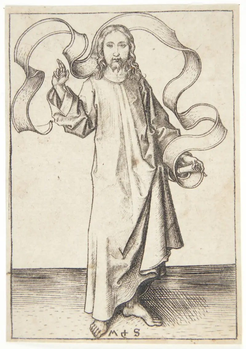 Den välsignande Kristus av Martin Schongauer