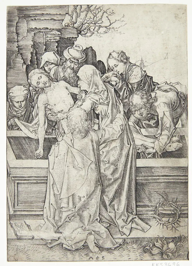 Die Grablegung von Martin Schongauer