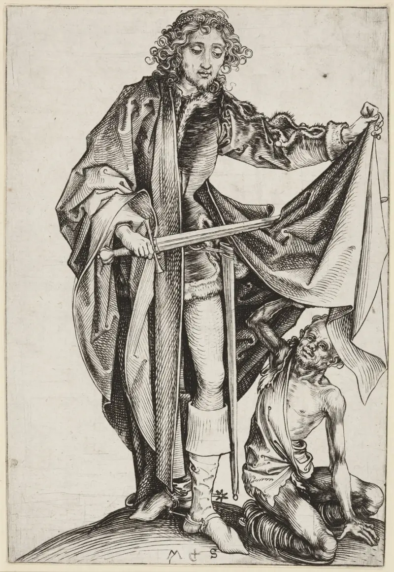 Sankt Martin och tiggaren av Martin Schongauer