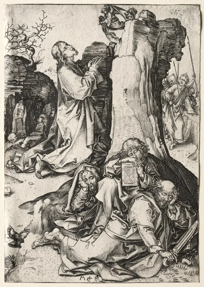 Våndagorna i Getsemane av Martin Schongauer