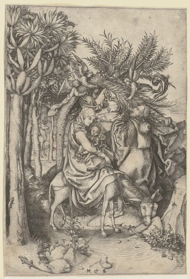 Ucieczka do Egiptu, Martin Schongauer