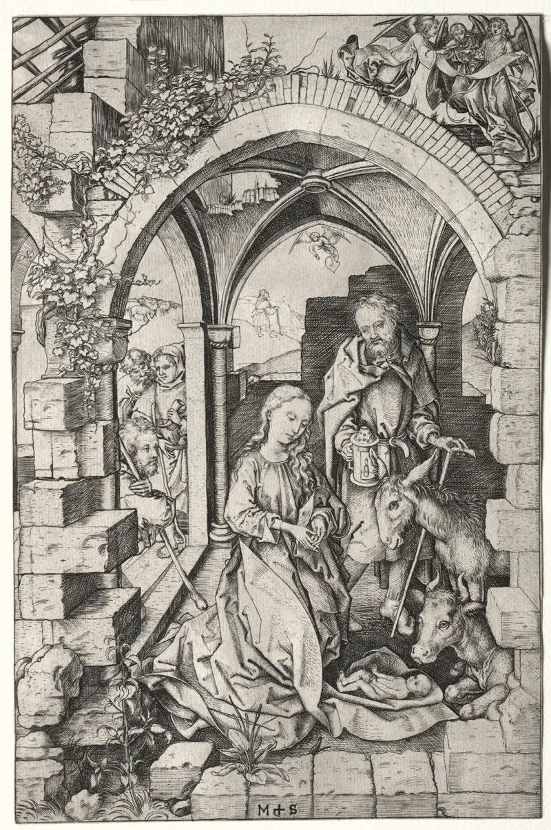 Die Geburt Christi, 1470 – Nr. 2 von Martin Schongauer