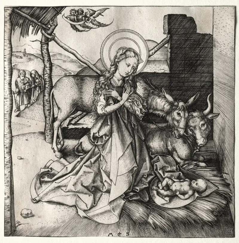 Kristi födelse av Martin Schongauer