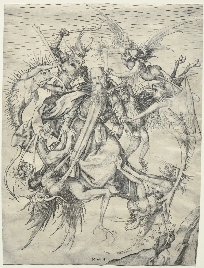 Kuszenie św. Antoniego, Martin Schongauer