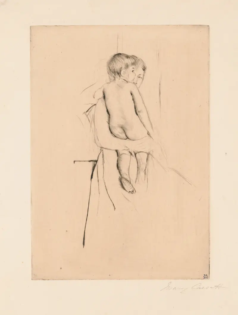 Dětská záda, Mary Cassatt