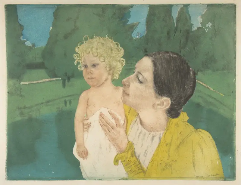 Am Teich von Mary Cassatt