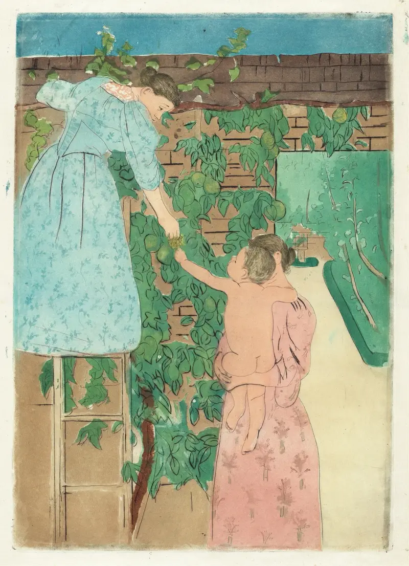 Sběr ovoce, 1893, Mary Cassatt