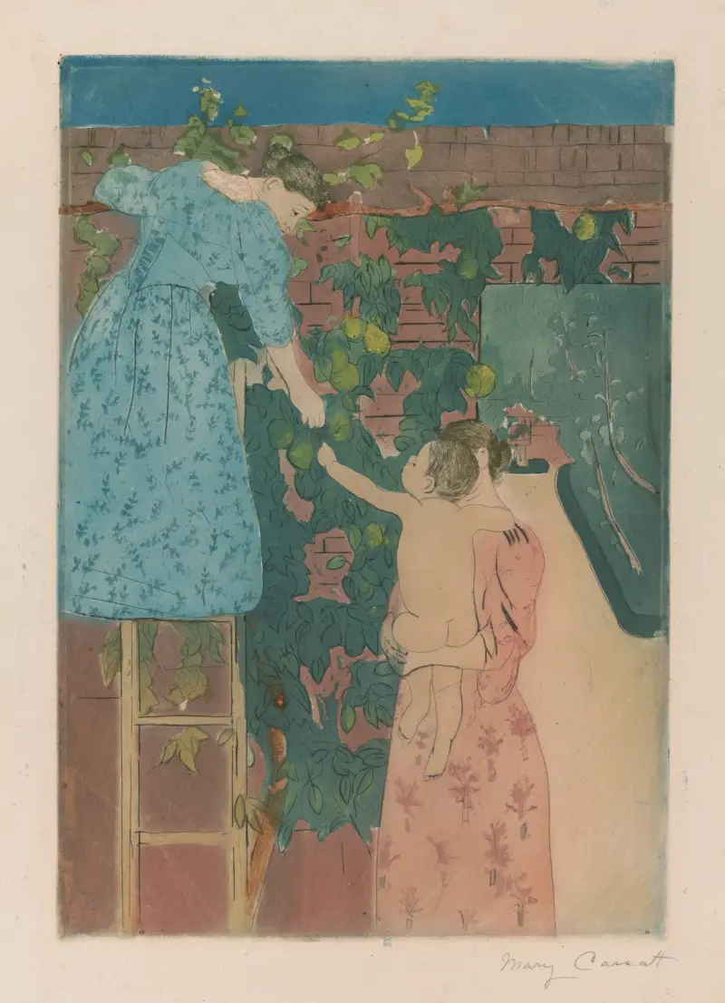Zbieranie owoców, 1895, Mary Cassatt