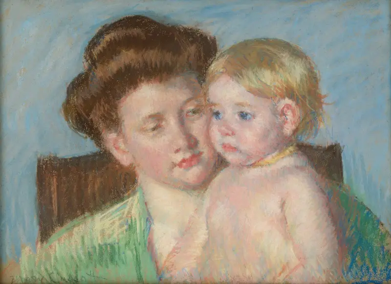 Mother and Child, 1910 av Mary Cassatt