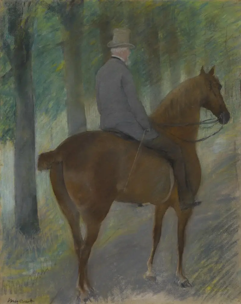 Mr. Robert S. Cassatt on Horseback av Mary Cassatt