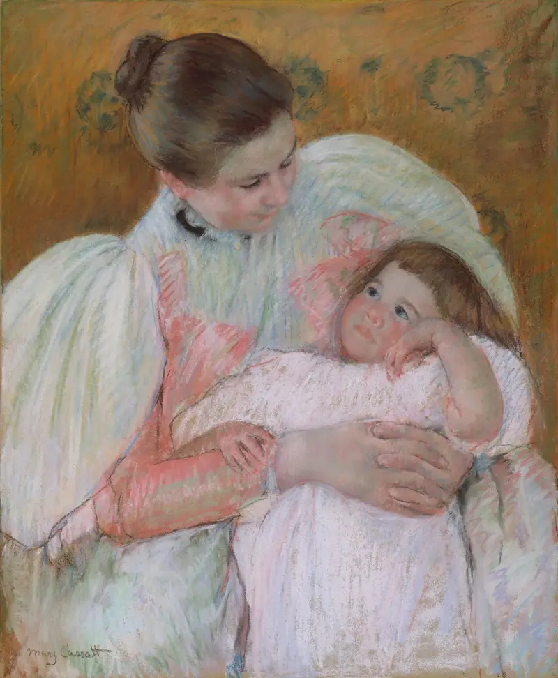 Nurse and Child av Mary Cassatt