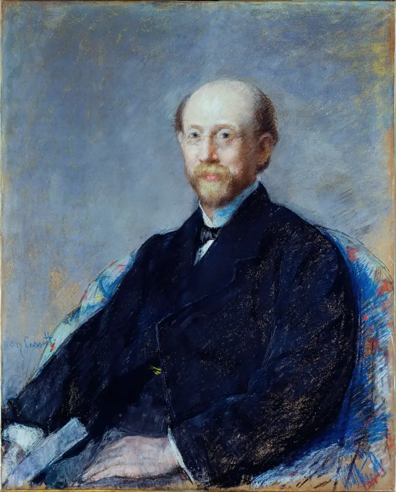 Portret mężczyzny, Mary Cassatt