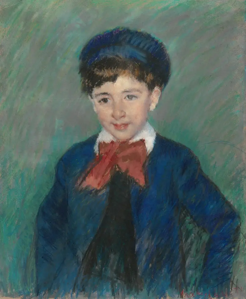 Portrait of Charles Dikran Kelekian, Age Eight av Mary Cassatt