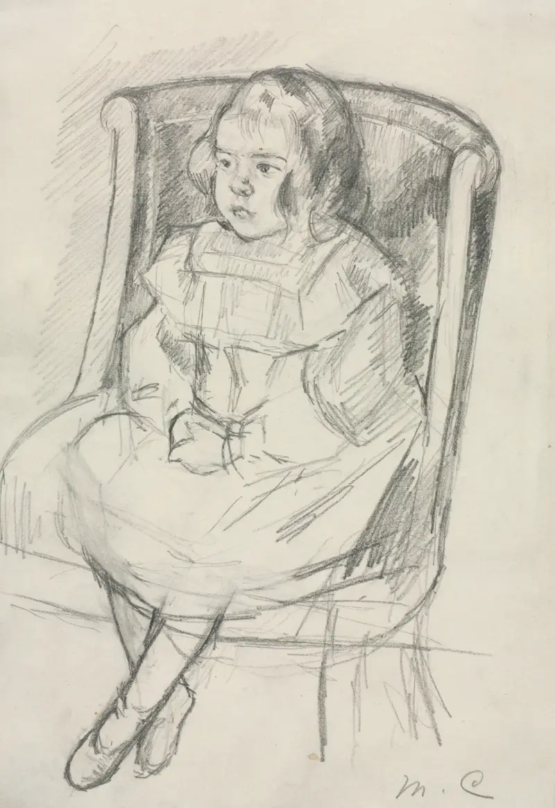 Simone sedící, Mary Cassatt