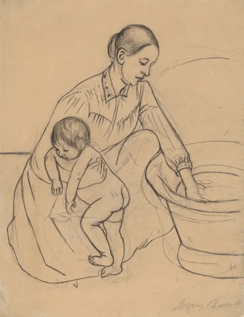 Koupel, 1890 – Nr. 2, Mary Cassatt