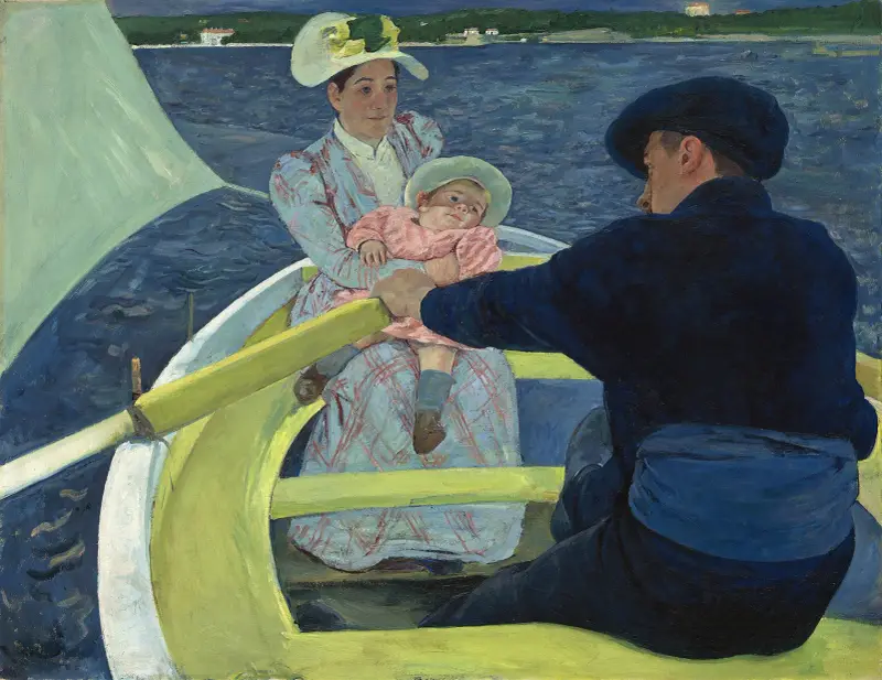 Výlet na loďce, Mary Cassatt